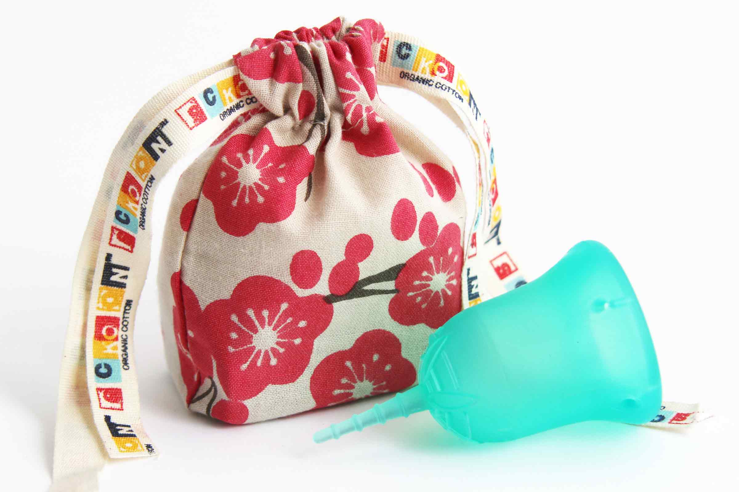 月経カップ スクーンカップ 】 生理カップ タンポン や サニタリーナプキン に代わる 生理用品 送料無料 ハーモニー（アクア色）